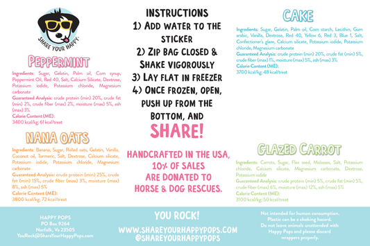 Happy Pops | Farm Animals Sampler 5-Pack
